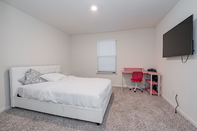 bedroom with carpet flooring