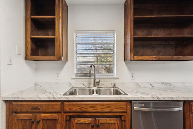 kitchen with dishwasher and sink