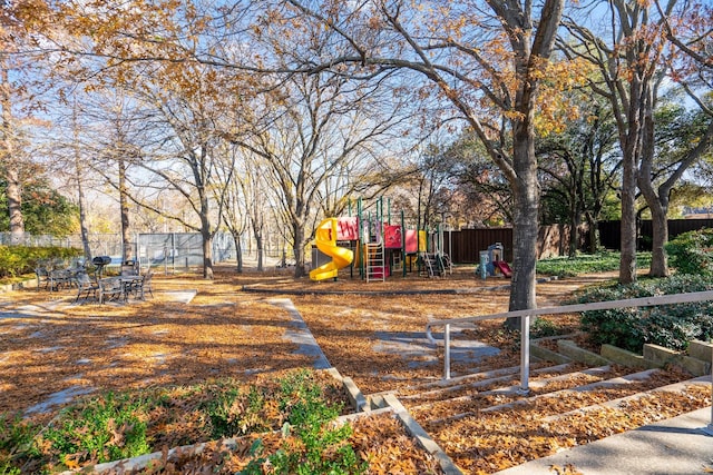 view of jungle gym