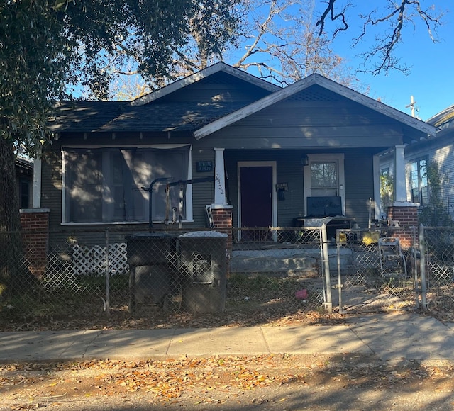 bungalow-style home with a porch