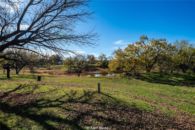 206 Spoon Dr, Stamford, TX 79553 - view of yard featuring a water view