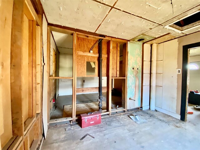 miscellaneous room featuring concrete flooring