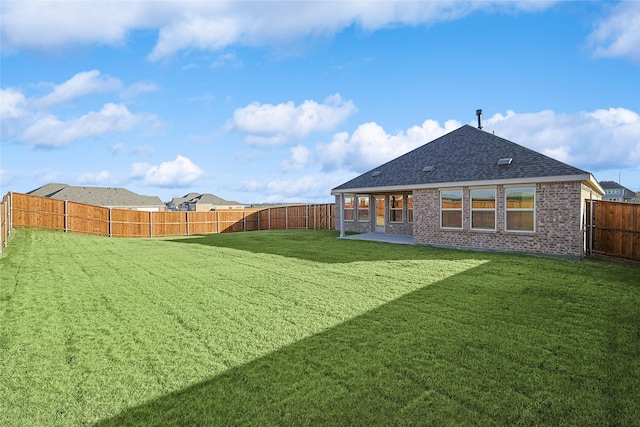 view of yard with a patio