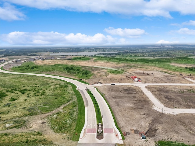 bird's eye view with a rural view