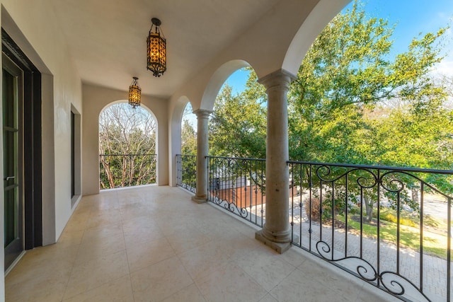 view of balcony