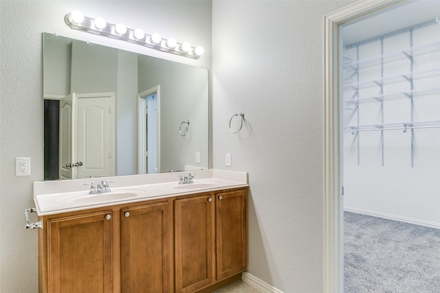 bathroom with vanity