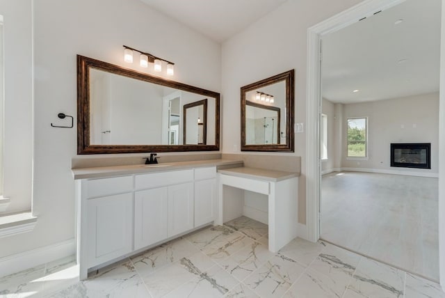 bathroom featuring vanity