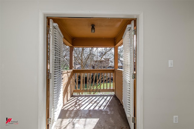 view of balcony