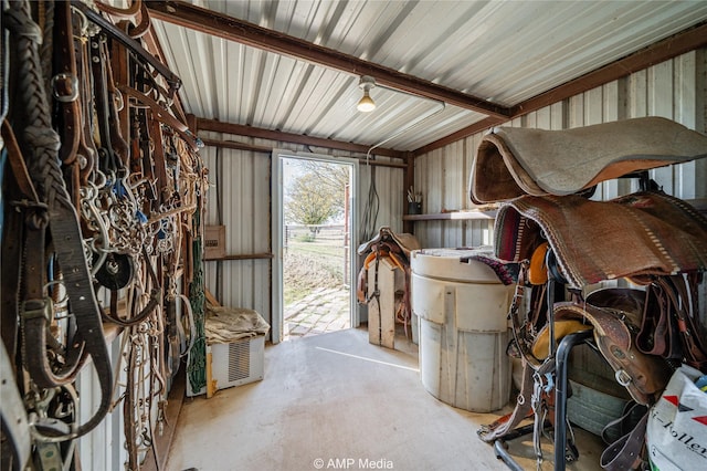 view of horse barn