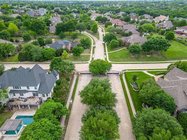 drone / aerial view featuring a residential view