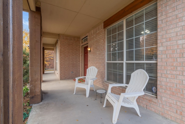 view of patio / terrace featuring covered porch