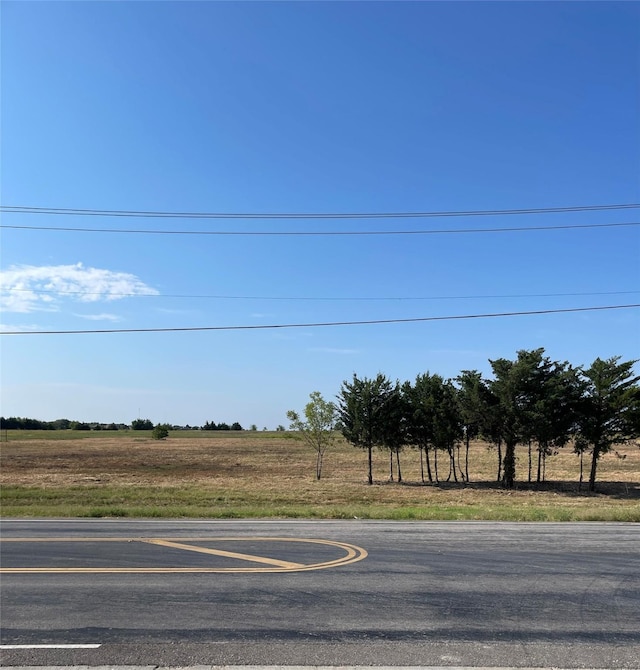 view of street featuring a rural view