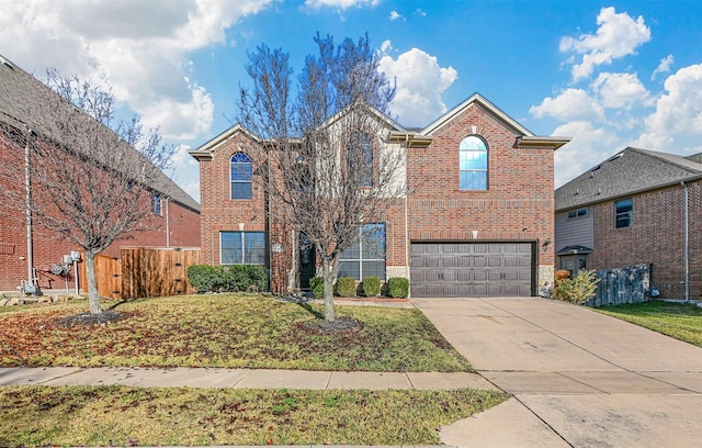 view of front property featuring a garage