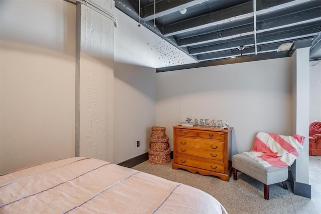 bedroom with carpet flooring