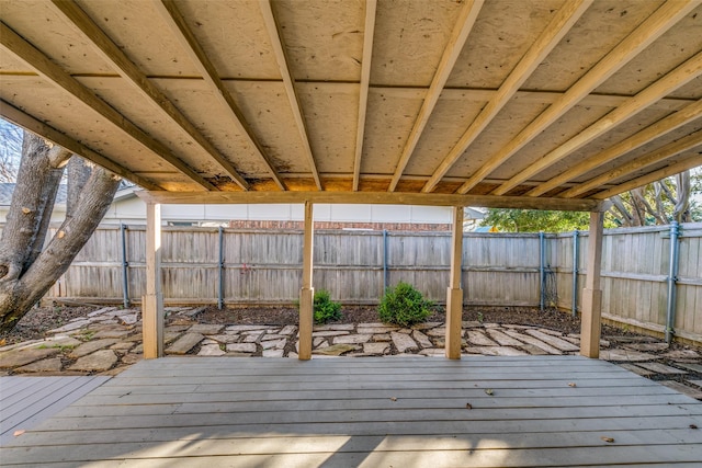 view of wooden terrace