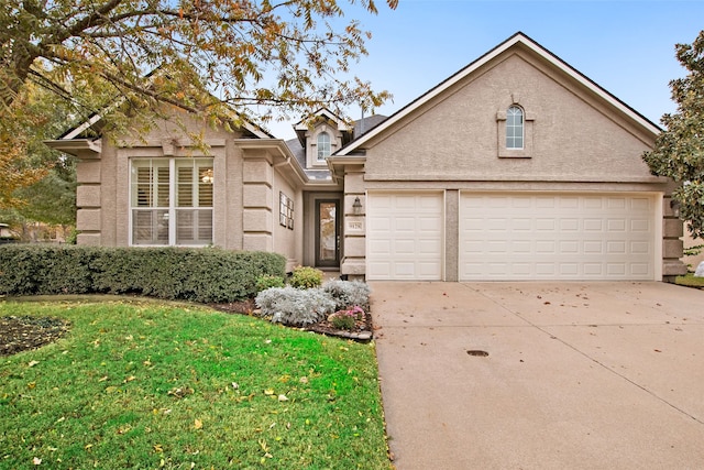 view of front property with a front lawn