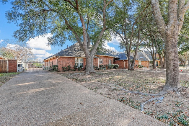 view of ranch-style house