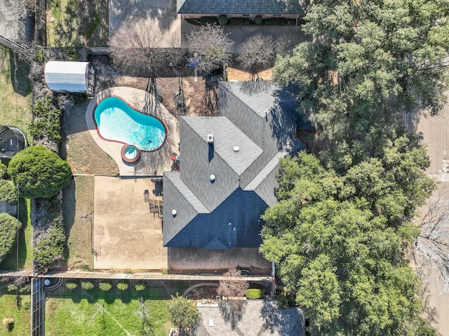 birds eye view of property