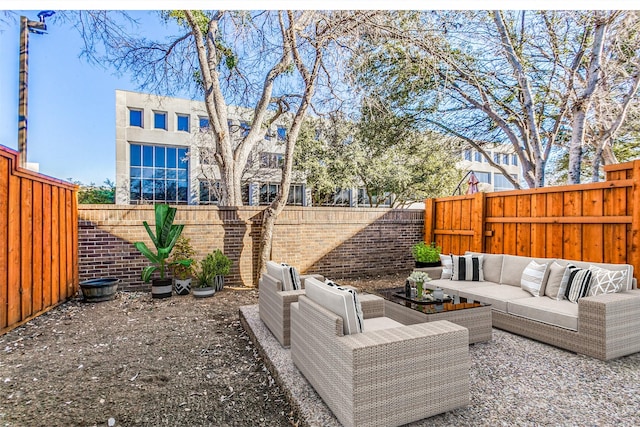 view of patio / terrace featuring outdoor lounge area