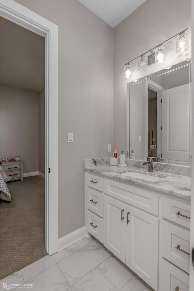 bathroom with vanity