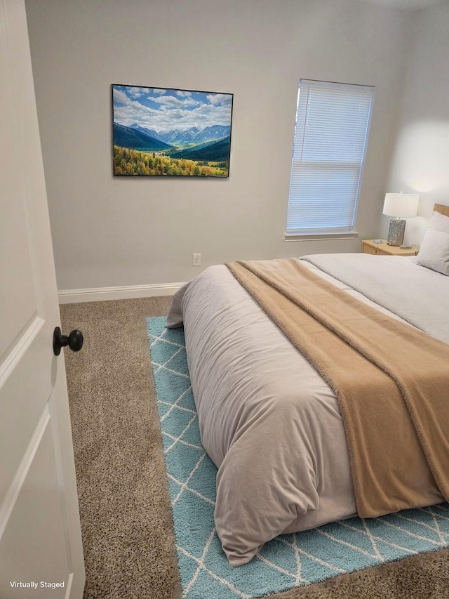 bedroom featuring carpet flooring