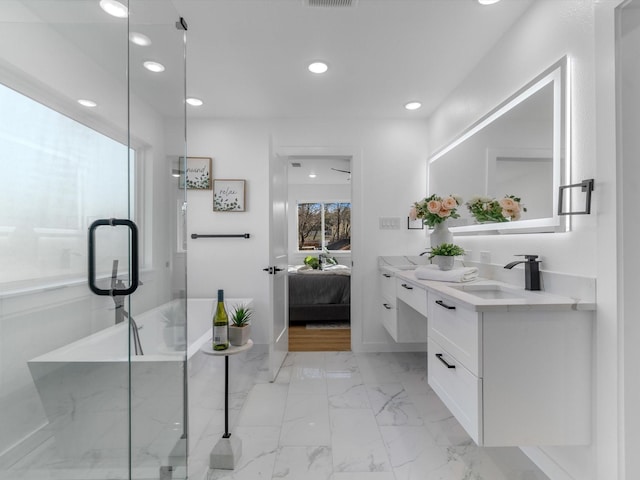 bathroom with vanity