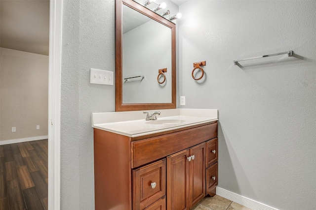 bathroom featuring vanity