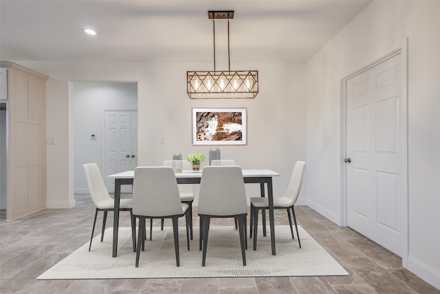 view of dining room