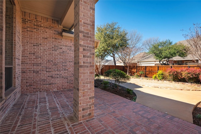 view of patio / terrace featuring a fenced backyard