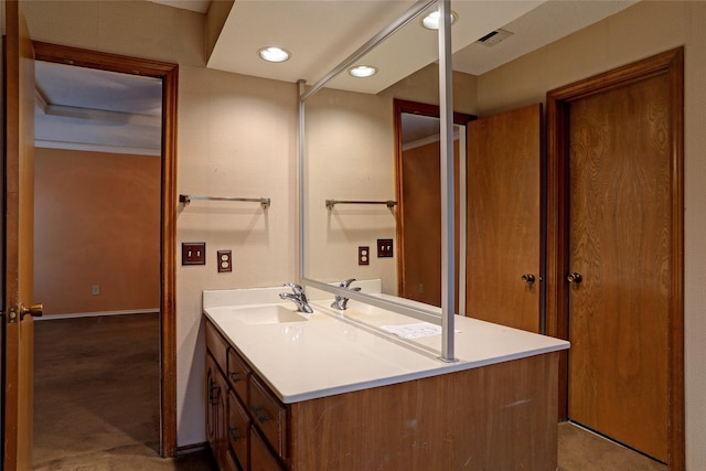 bathroom with vanity