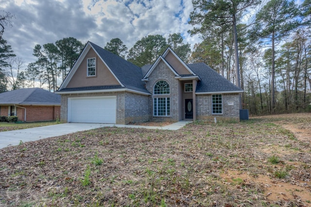 front of property featuring a garage