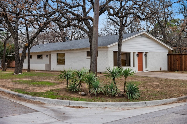 view of ranch-style home