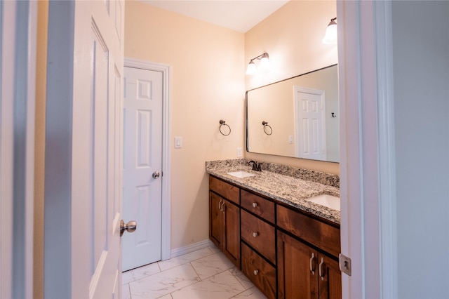 bathroom featuring vanity