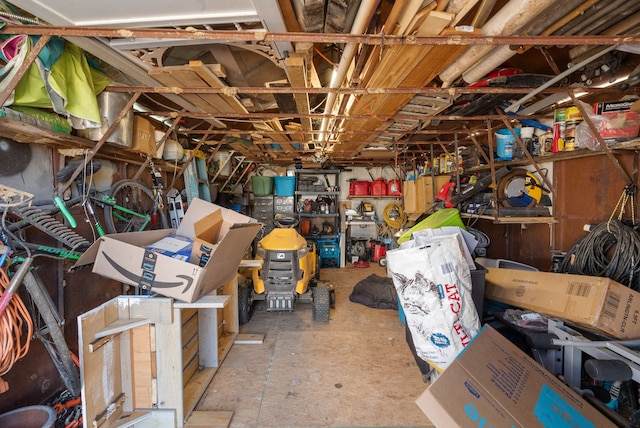 view of storage room