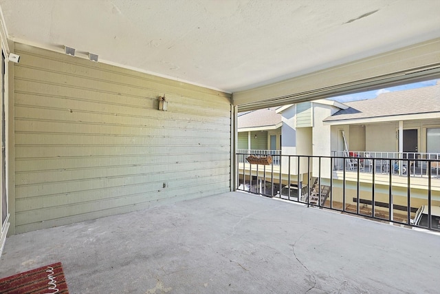 view of patio with a balcony