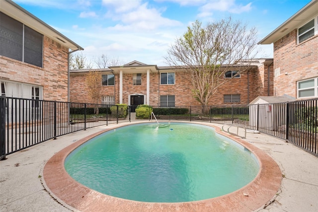 view of pool