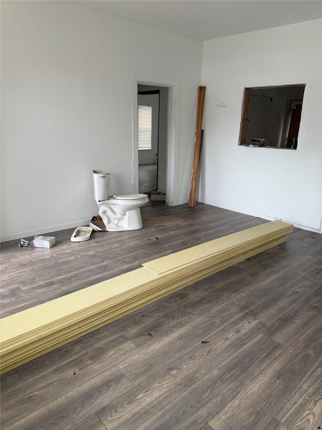 interior space featuring dark hardwood / wood-style flooring