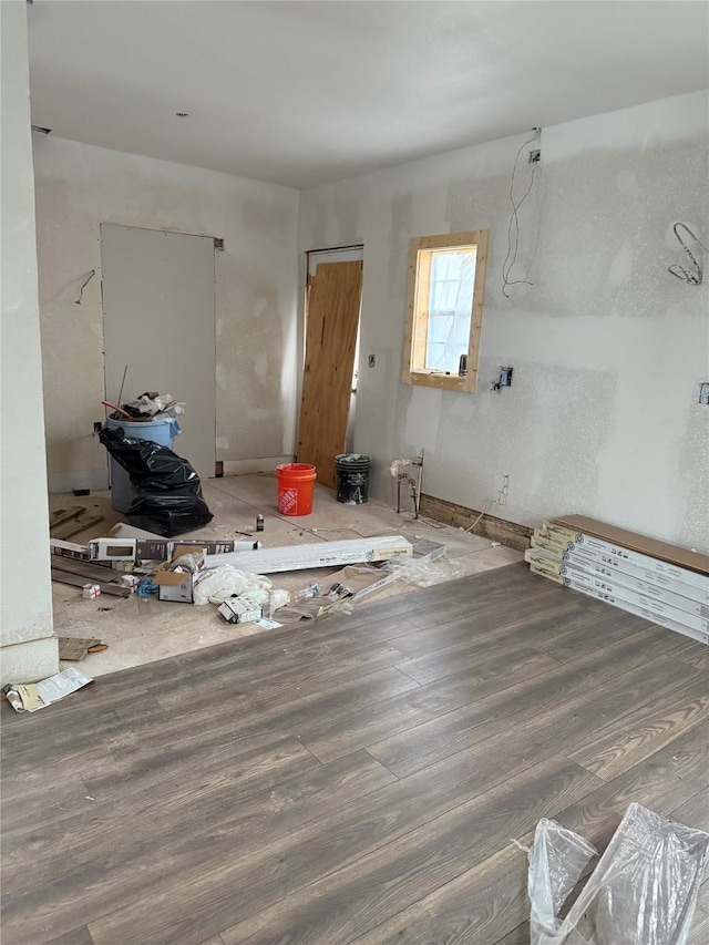 interior space with wood-type flooring