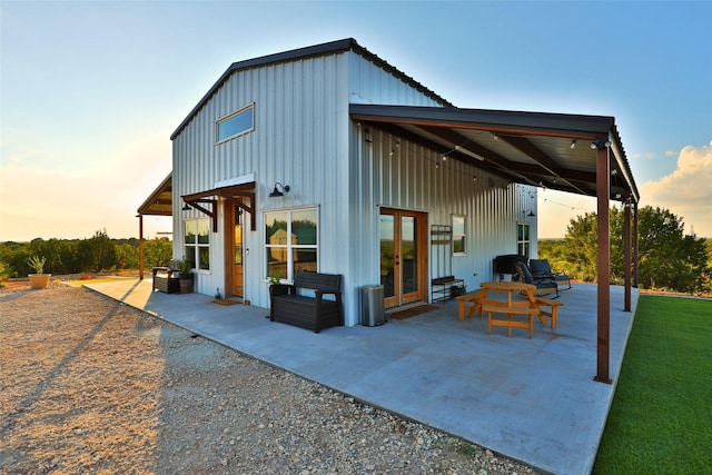 exterior space with a patio