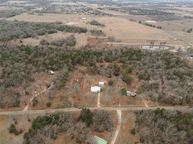 bird's eye view featuring a rural view