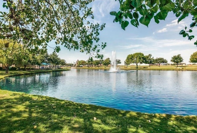 view of water feature