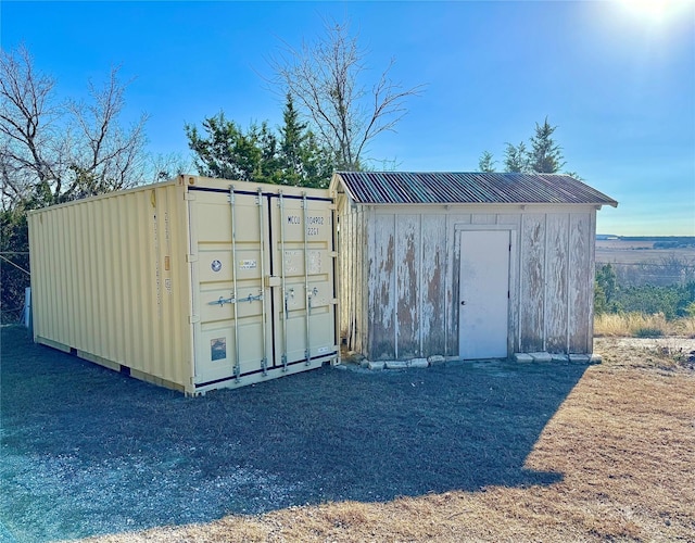 view of outbuilding