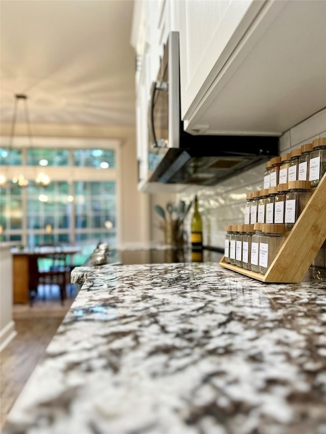 room details with white cabinets