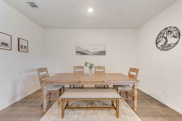 dining room featuring hardwood / wood-style floors