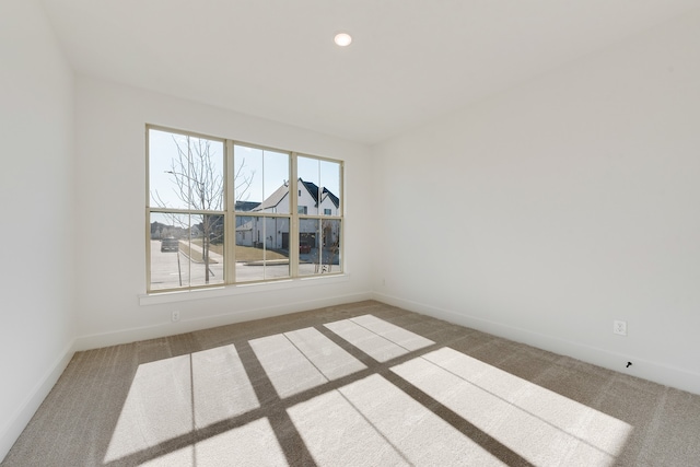 6040 Strada Cv, Fort Worth, TX 76123 - carpeted spare room featuring baseboards and recessed lighting