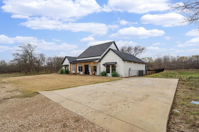 exterior space with a lawn