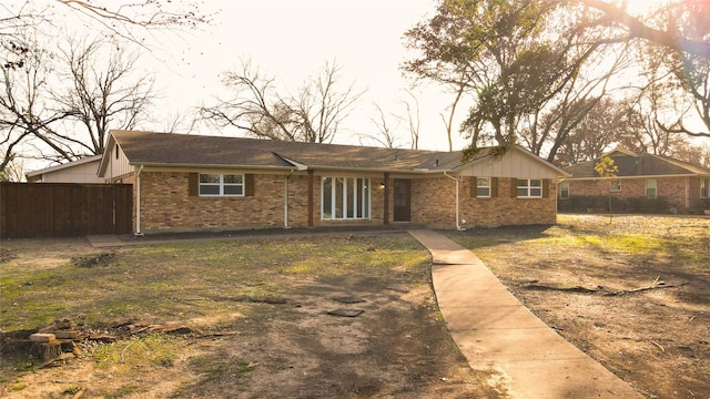 view of ranch-style home