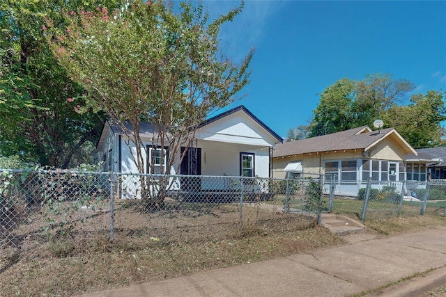 view of front of property with a porch