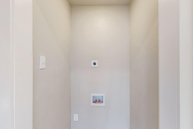 laundry room featuring hookup for a washing machine and hookup for an electric dryer