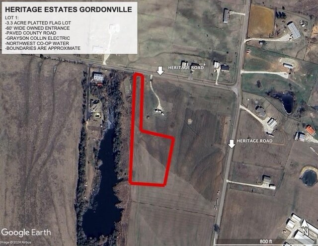 LOT1.1 Heritage, Gordonville, TX 76245